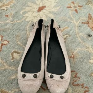 Balenciaga Paris Arena Ballerina Flats in Beige